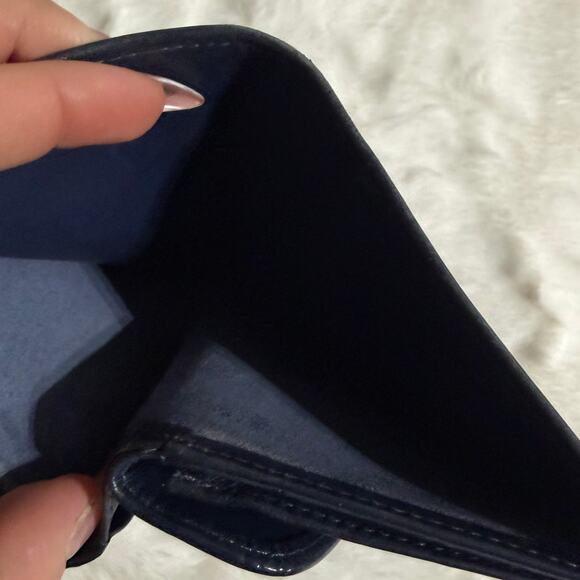 Vintage COACH y2k Navy Blue Made in Mexico Wallet - Picture 5 of 8